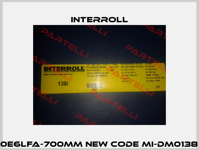 old code MI-DMI AC138I-LCL1BB0E6LFA-700mm new code MI-DM0138 DM1383-ASL13B0E5VFA-707mm Interroll