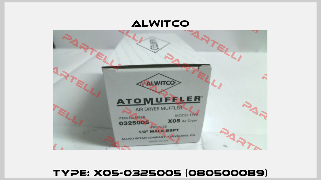 Type: X05-0325005 (080500089) Alwitco