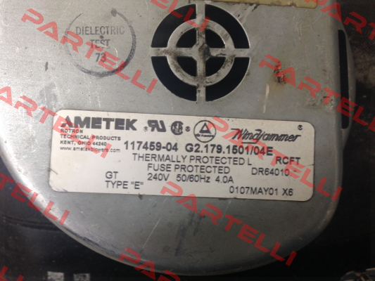 117459-04 G2.179.1501/04E Ametek Windjammer