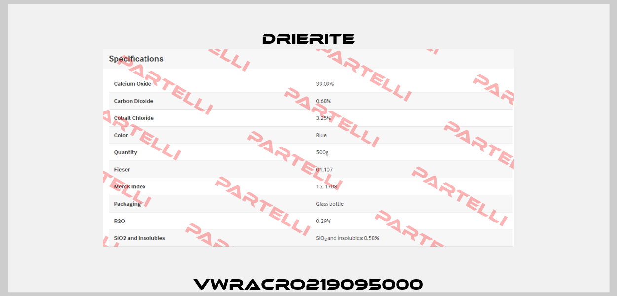 VWRACRO219095000 Drierite