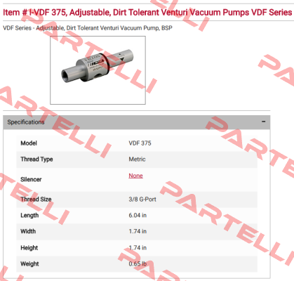 I-VDF 375 VACCON