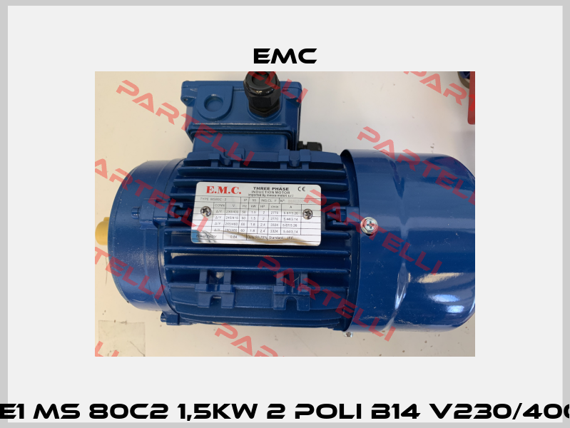 E.M.C. IE1 MS 80C2 1,5KW 2 POLI B14 V230/400/50HZ Emc