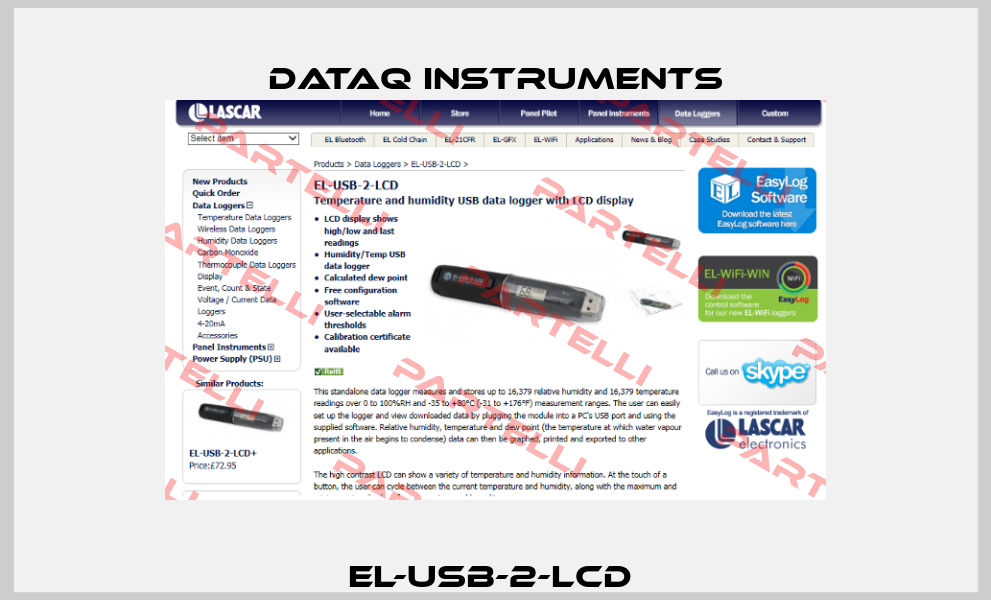 EL-USB-2-LCD  Dataq Instruments