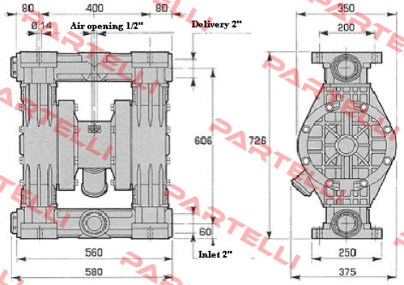 CENTRAL BODY FOR PUMP 502  Debem