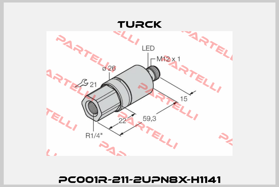 PC001R-211-2UPN8X-H1141 Turck