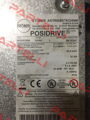 MDS5220A Stober