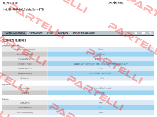 AE1/CP-1A8R Micro Detectors / Diell (now Datasensing)