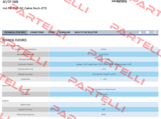 AE1/CP-2A8R Micro Detectors / Diell (now Datasensing)