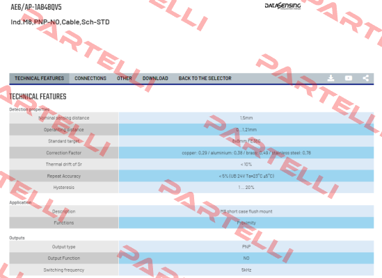 AE6/AP-1A848QV5 Micro Detectors / Diell (now Datasensing)