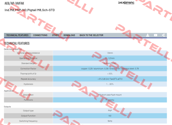 AE6/AP-1AVFAK Micro Detectors / Diell (now Datasensing)