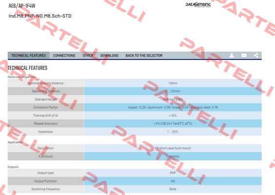 AE6/AP-1F4W Micro Detectors / Diell (now Datasensing)