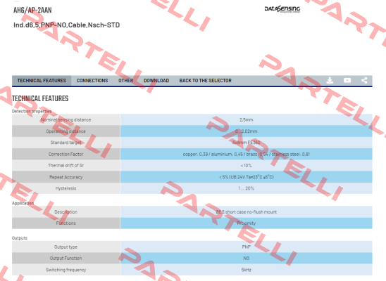 AH6/AP-2AAN Micro Detectors / Diell (now Datasensing)