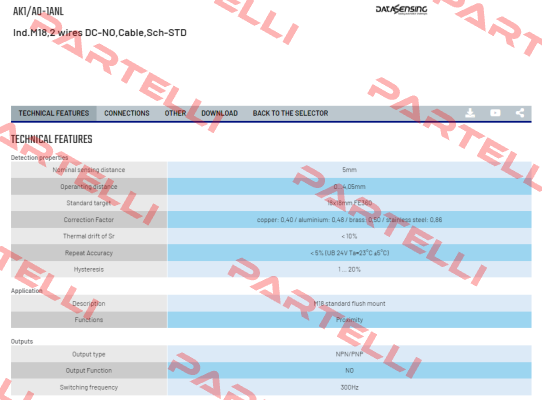 AK1/A0-1ANL Micro Detectors / Diell (now Datasensing)
