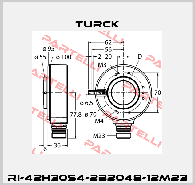 RI-42H30S4-2B2048-12M23 Turck