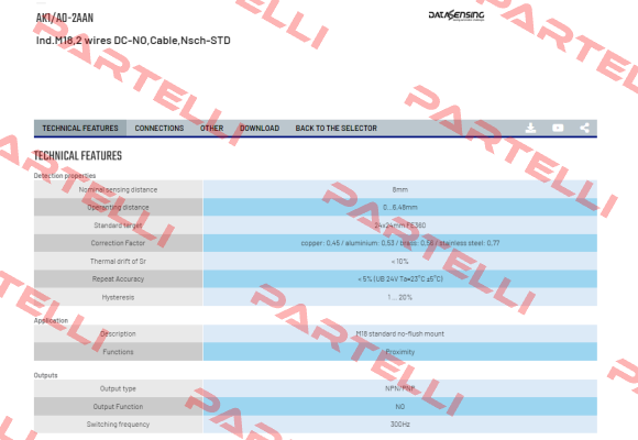 AK1/A0-2AAN Micro Detectors / Diell (now Datasensing)
