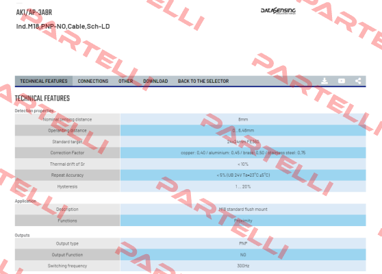 AK1/AP-3A8R Micro Detectors / Diell (now Datasensing)