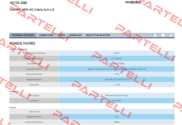 AK1/CN-3A86 Micro Detectors / Diell (now Datasensing)