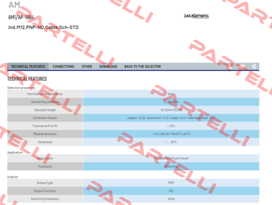 AM1/AP-1A84 Micro Detectors / Diell (now Datasensing)