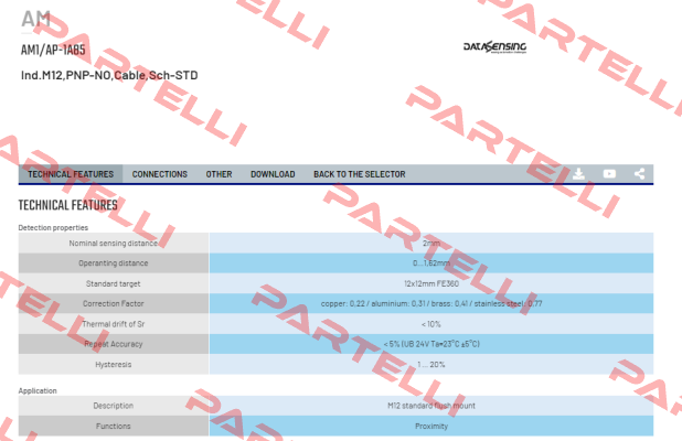 AM1/AP-1A85 Micro Detectors / Diell (now Datasensing)