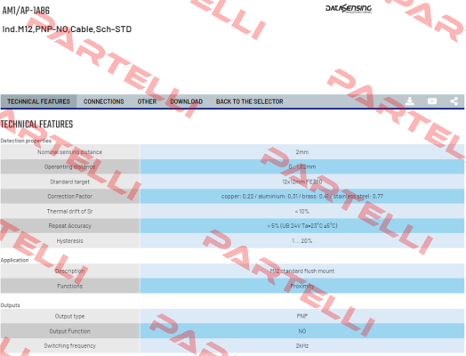 AM1/AP-1A86 Micro Detectors / Diell (now Datasensing)