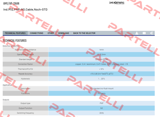 AM1/AP-2AAN Micro Detectors / Diell (now Datasensing)