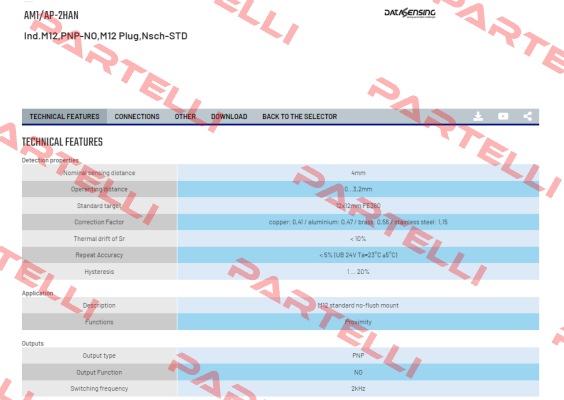 AM1/AP-2HAN Micro Detectors / Diell (now Datasensing)