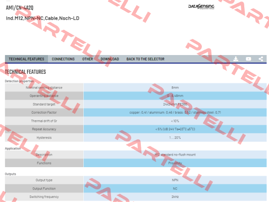 AM1/CN-4A2Q Micro Detectors / Diell (now Datasensing)