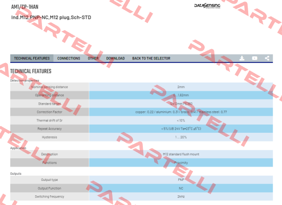 AM1/CP-1HAN Micro Detectors / Diell (now Datasensing)