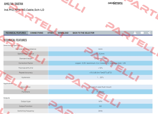 AM6/AN-3A87AN Micro Detectors / Diell (now Datasensing)
