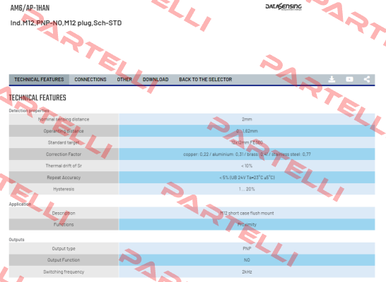AM6/AP-1HAN Micro Detectors / Diell (now Datasensing)