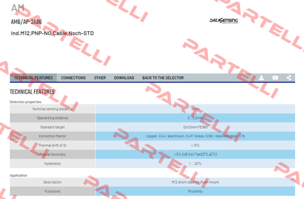 AM6/AP-2A86 Micro Detectors / Diell (now Datasensing)
