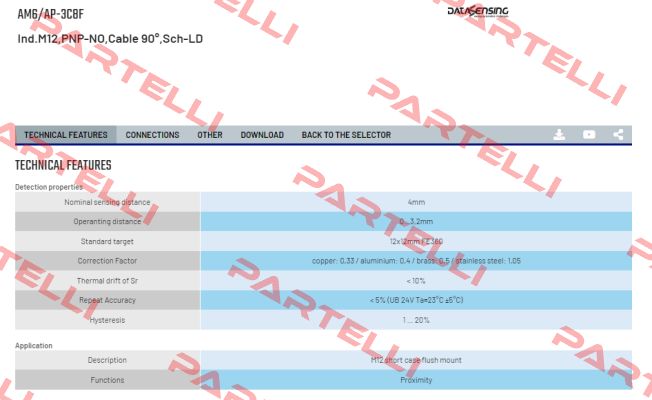 AM6/AP-3C8F Micro Detectors / Diell