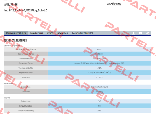 AM9/AP-3H Micro Detectors / Diell (now Datasensing)