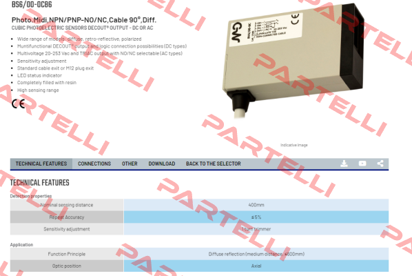 BS6/00-0C86 Micro Detectors / Diell (now Datasensing)
