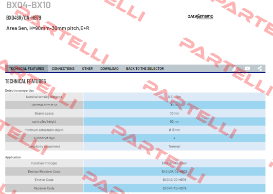 BX04SR/0A-HB79 Micro Detectors / Diell (now Datasensing)