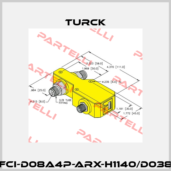 FCI-D08A4P-ARX-H1140/D038 Turck