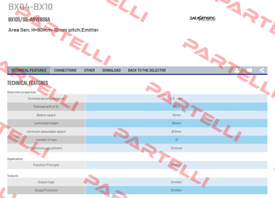 BX10S/00-ABVE806A Micro Detectors / Diell (now Datasensing)