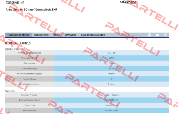 BX10SR/0C-HB Micro Detectors / Diell (now Datasensing)