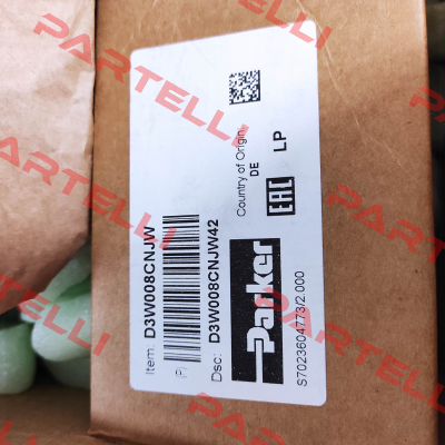D3W008CNJW42 DIRECTIONAL CONTROL VALVE Parker