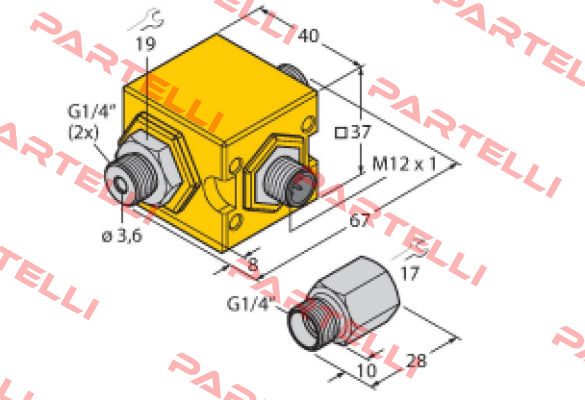 FCIC-G1/4A4P-LIL-H1141/1.0 Turck