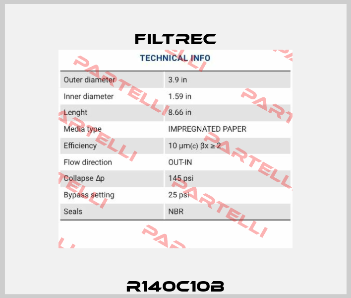 R140C10B Filtrec