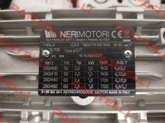 T90L 1,5kw 4P B5 Neri Motori