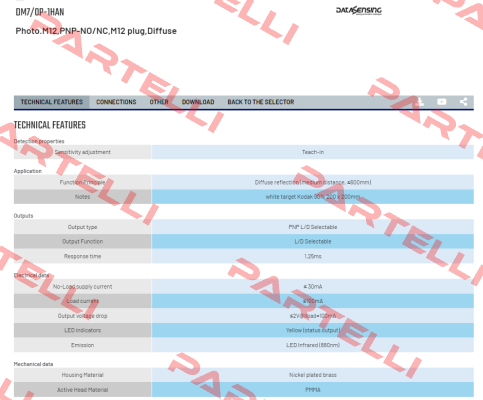 DM7/0P-1HAN Micro Detectors / Diell (now Datasensing)