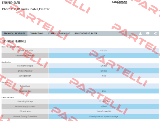 FAIH/00-0AAN Micro Detectors / Diell (now Datasensing)