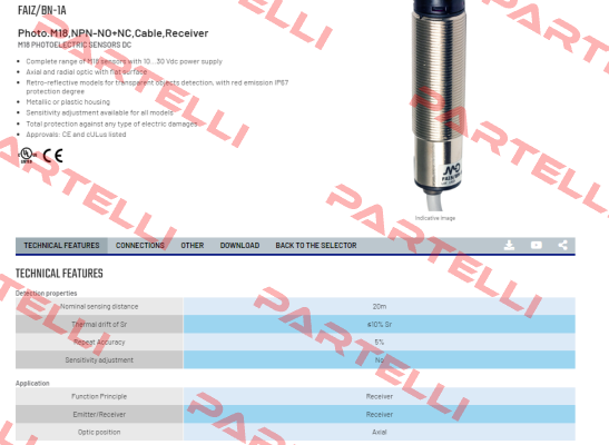 FAIZ/BN-1A Micro Detectors / Diell (now Datasensing)