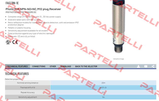 FAIZ/BN-1E Micro Detectors / Diell (now Datasensing)