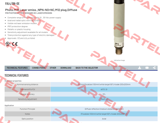 FAL4/BN-0E Micro Detectors / Diell (now Datasensing)