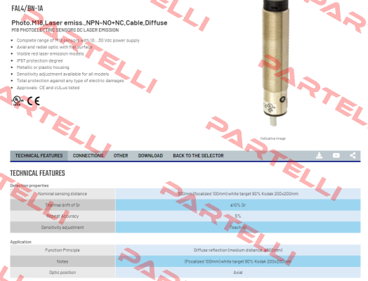 FAL4/BN-1A Micro Detectors / Diell (now Datasensing)