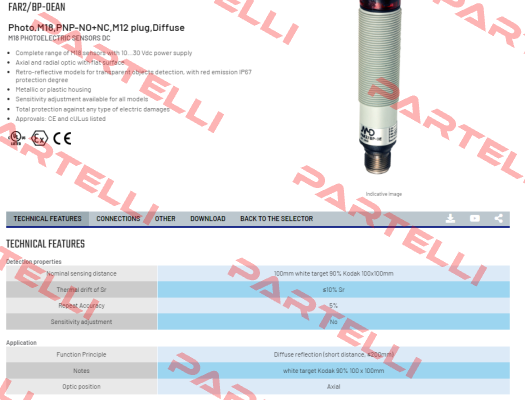 FAR2/BP-0EAN Micro Detectors / Diell