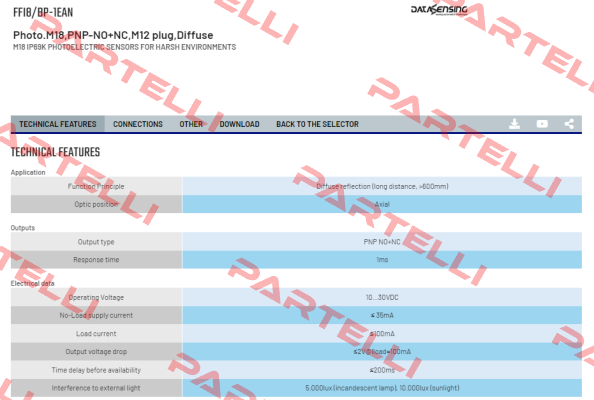 FFI8/BP-1EAN Micro Detectors / Diell (now Datasensing)